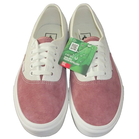 Vans Women's Authentic Pig Suede Withered Rose Pink White shoes Sizes NIB - Picture 3 of 5
